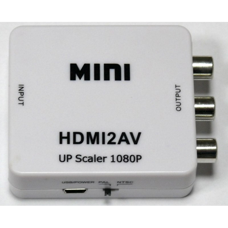 Videokonverter HDMI zu AV RCA AV FULL HD 1080P Alim. USB