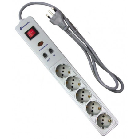 Multi-socket surge protection and EMI Electraline